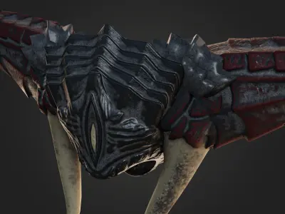 Dragon Slayer Bow Low-poly 3D model