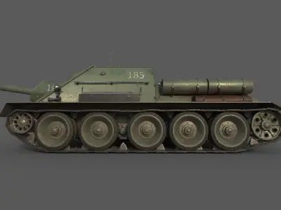 1944 SU-122 3D model