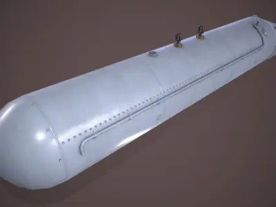Aircraft External Fuel Tank Low-poly 3D model