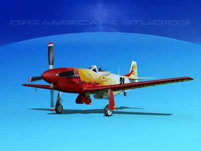 P-51 Mustang Sport V12 3D model