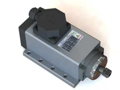 CNC Spindle 1500W Air Cooling 3D model
