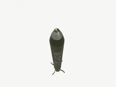 WS-2 MLRS Rocket Free low-poly 3D model