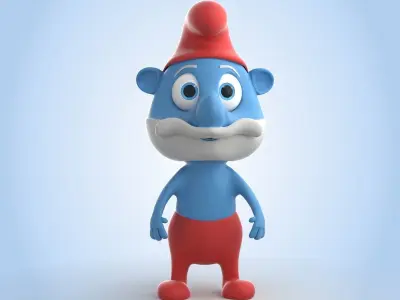 Papa Smurf 3D model