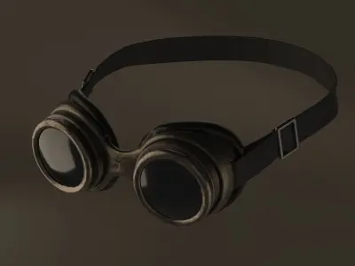 Steampunk Googles 3D model