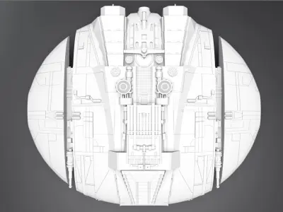 Cylon Raider 1978 Scale model 3D print model