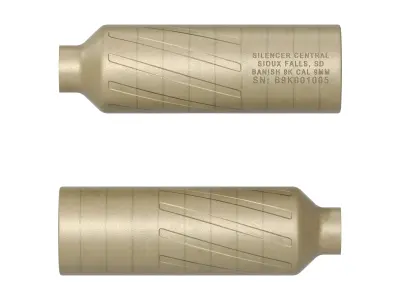 Banish 9k Suppressor FDE Low-poly 3D model