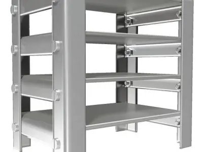 Classic Steel Rack 3D model