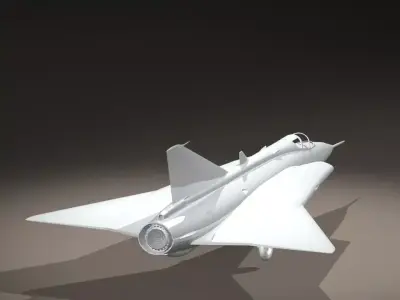 Models SAAB J-35 A-B Draken MkI Free 3D model