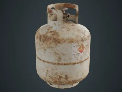 Propane Tank 1B Low-poly 3D model