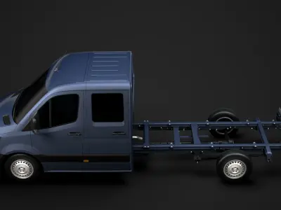 RAM Sprinter Chassis Crew Cab L3 RWD 2020 3D model