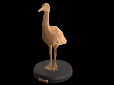 Parametric Crane Low-poly 3D model
