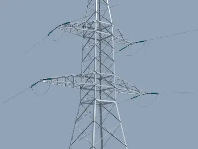 Electric Transmission Tower 3D model