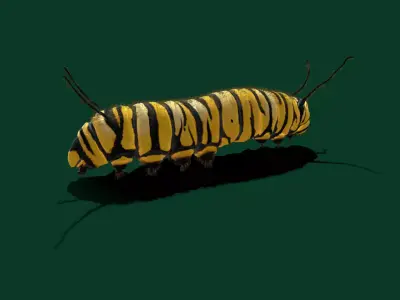 Caterpillar idle 3D model