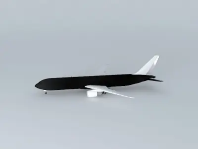 Template Boeing 767400ER PROPER TEMPLATE Free 3D model