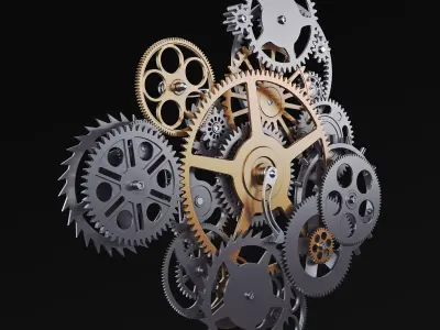 Gear Mechanism v 9 3D model