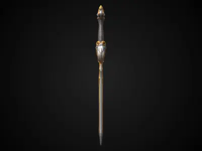 Stylized Elf Sword - Dawnpiercer - Game Ready 3D model