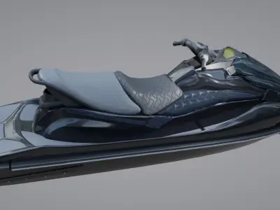 Jetski jet ski Low-poly 3D model