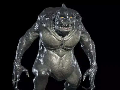 Fish Mutant Low-poly 3D model