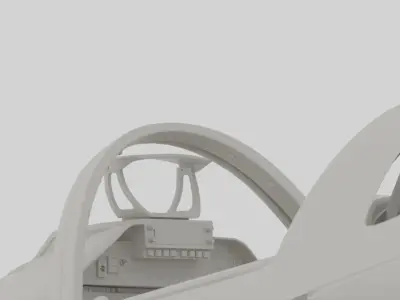 SU-57 Cockpit  Low-poly 3D model