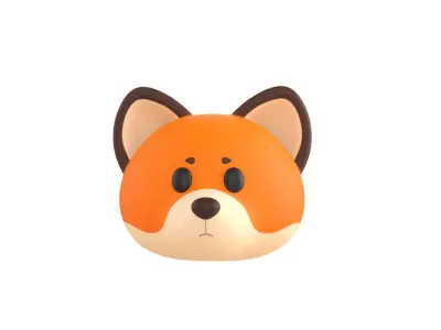 Prop136 Fox Head 3D model