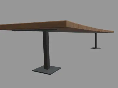 Low Poly Bench 014 Low-poly 3D model