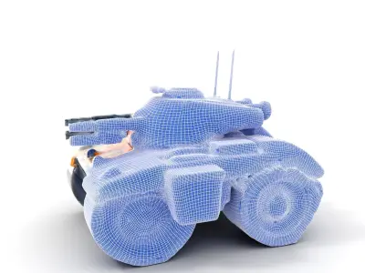 SciFi Recon Drone Model Pack Low-poly 3D model