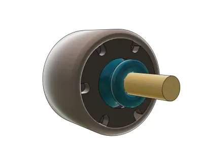 Regular Ball Joint with Classic Ball-and-Socket Housing 3D model