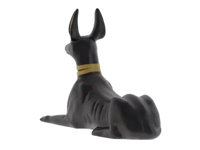 Egyptian God Anubis Dog Free low-poly 3D model