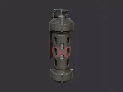Offhand Grenade Sequencer Device Low-poly 3D model