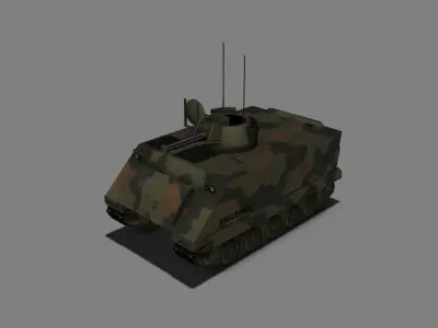 Vulcan Air Defence System Low-poly 3D model