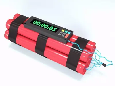  Bomb with Timer 3D model