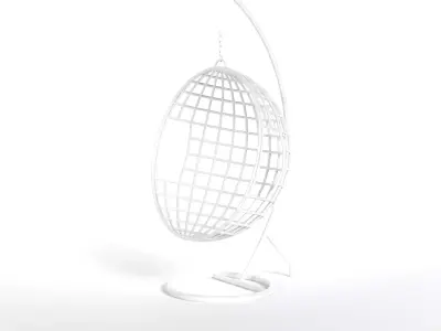 swing chair stainless still  chair swing Free 3D model