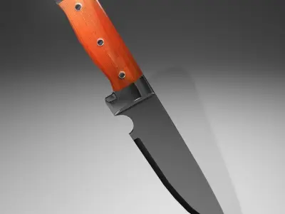 Polished Knife Free low-poly 3D model