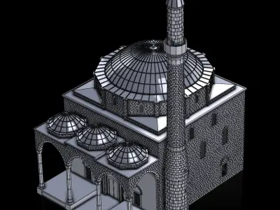 fatih mosque 3D print model
