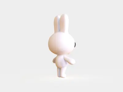 Little animal cute - Bunny cute - Character002 Low-poly 3D model
