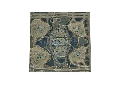 Orlando International Airport - High Resolution Image 3D model