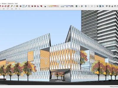 Sketchup Office building J8 3D model