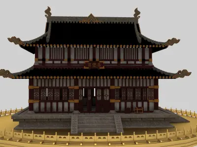 Chinese ancient house 3D model