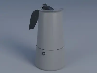 Filter Coffee Machine Low-poly 3D model