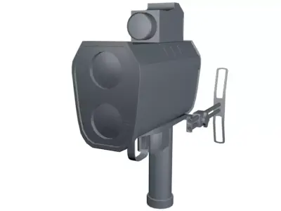 UltraLyte LR - Lasergun Low-poly 3D model