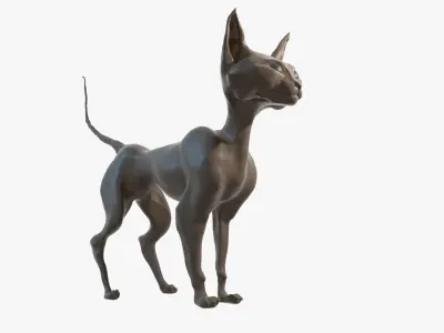 Cat high-poly blender Free 3D model