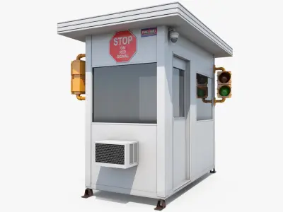 Portable Security Cabin 3D model
