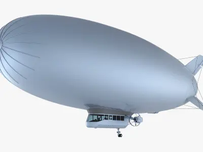 Blimp Airship v 1 3D model