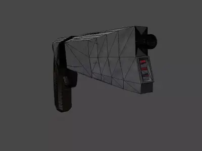 Golliath laser pistol Low-poly 3D model