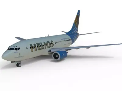 3 basic commercial aircraft models 737-xxx 3D model