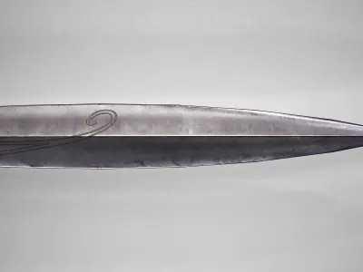 Sting Sword from The Hobbit - Lord Of The Rings Dagger   Low-poly 3D model
