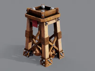 Watch tower 3D model