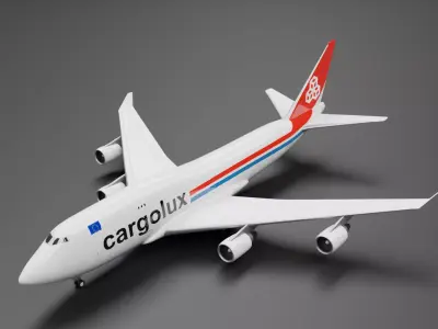 Boeing 747-400F Cargolux 3D model