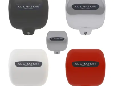Xlerator Hand Dryer Collection 3D model