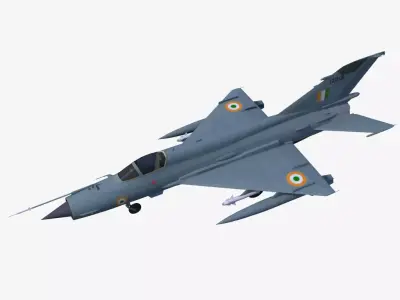 MiG-21 Bison Free low-poly 3D model